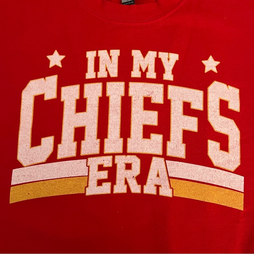 In My Chiefs Era Kelce 87 Kansas City Chiefs Red Sweater - Picture 3 of 6